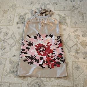 Taylor Satin Halter Dress in Champagne